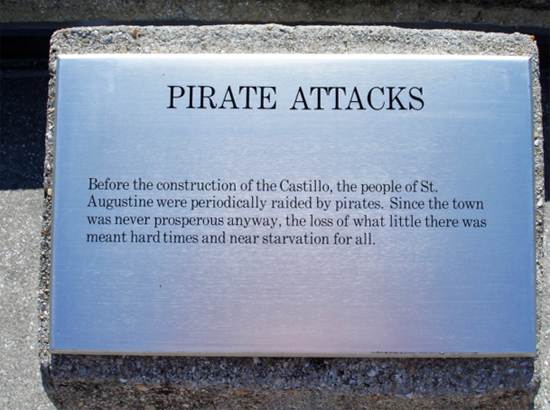 sign about Pirate Attacks